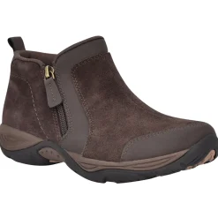 Explore24|Explore24>Easy Spirit Evony Casual Booties Dark Brown Suede