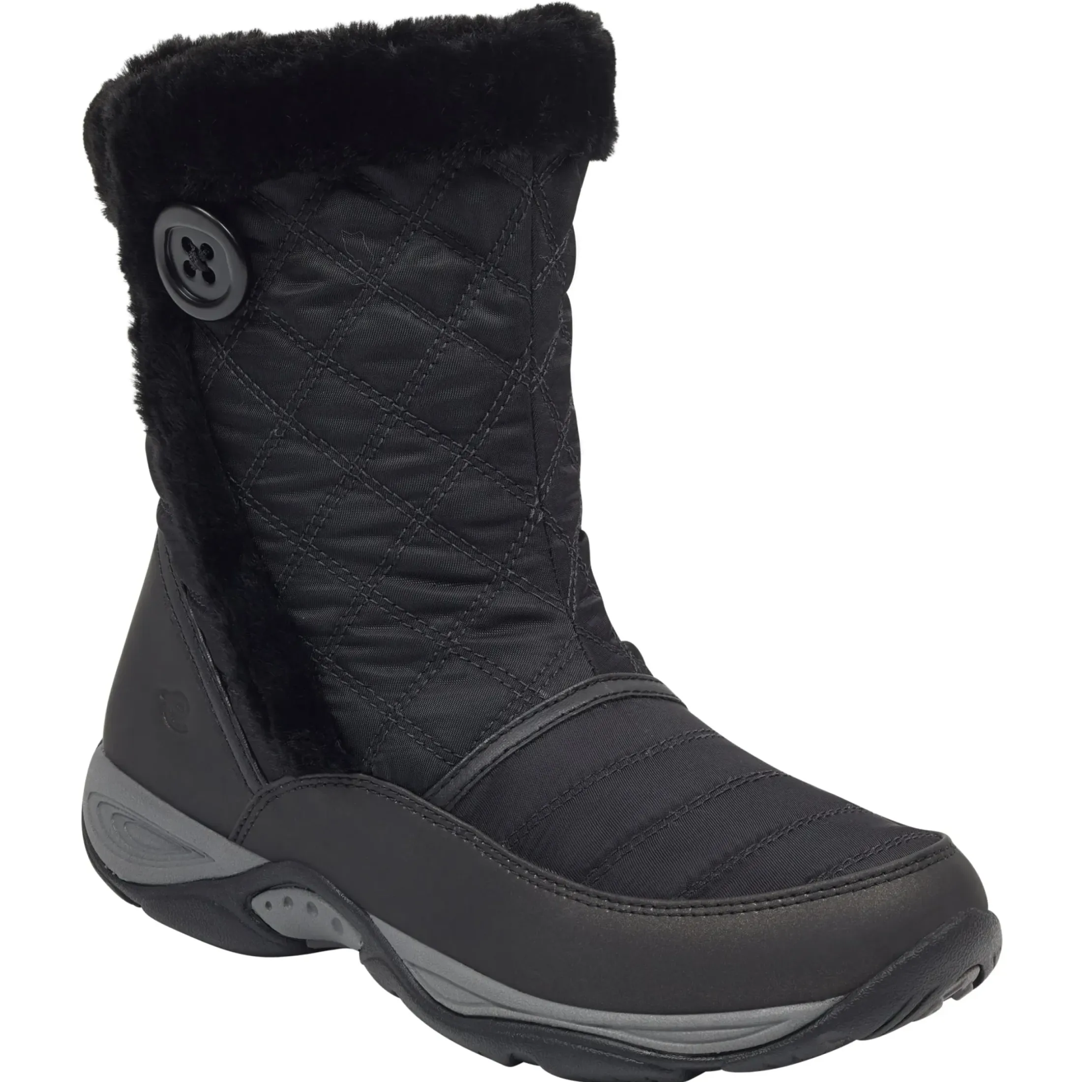 Explore24|Explore24>Easy Spirit Exposure Cold Weather Boots Black Nylon