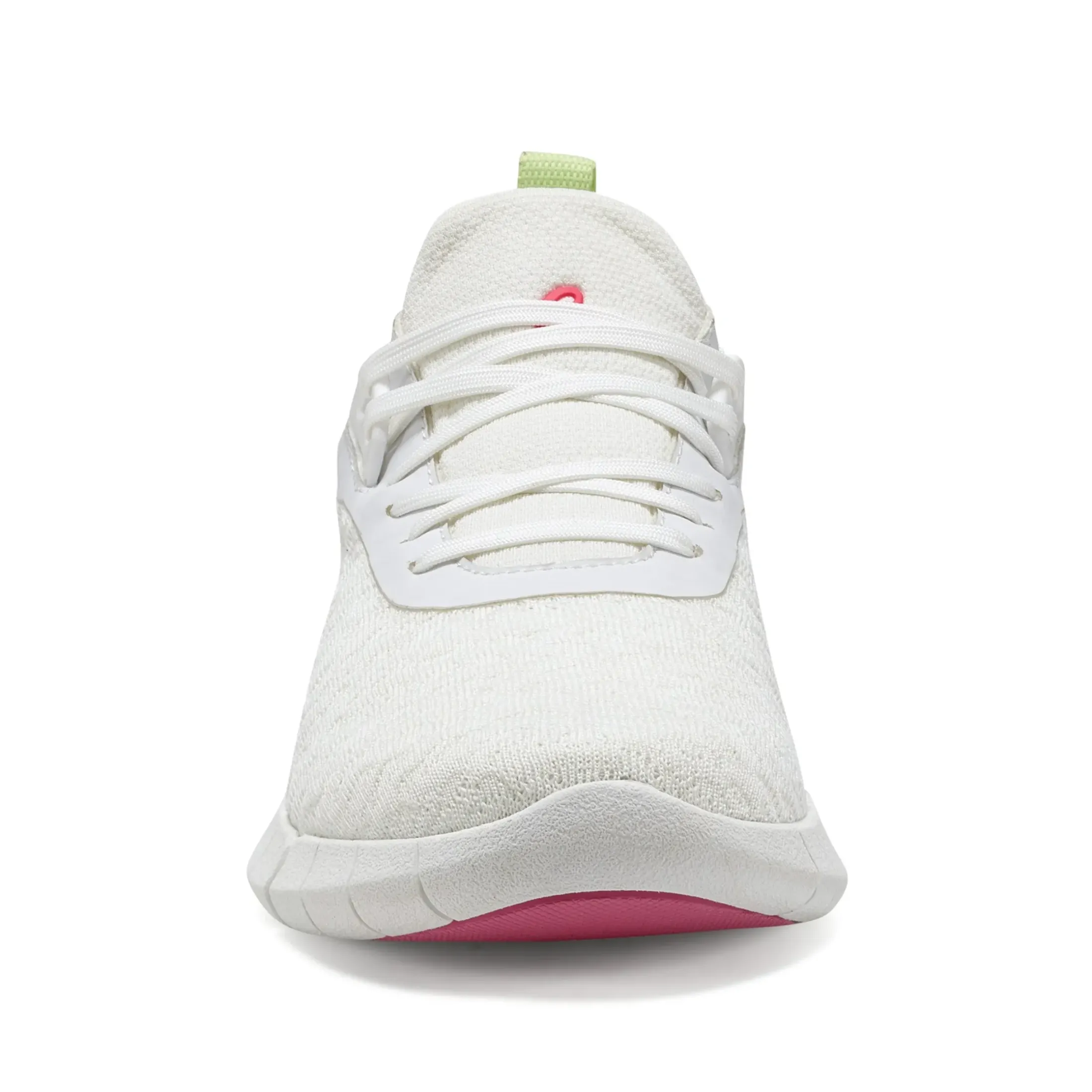 Sneakers|Sneakers>Easy Spirit Fazer Lace Up Sneakers White/Pink Knit