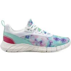 Sneakers|Sneakers>Easy Spirit Fazer Lace Up Sneakers Pink/Blue Tie Dye Knit