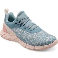 Sneakers|Sneakers>Easy Spirit Fazer Lace Up Sneakers Green/Coral Knit