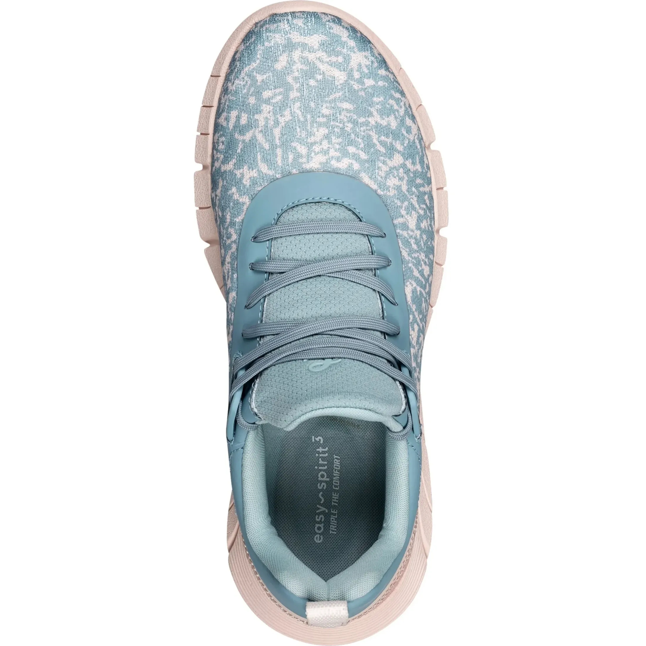 Sneakers|Sneakers>Easy Spirit Fazer Lace Up Sneakers Green/Coral Knit