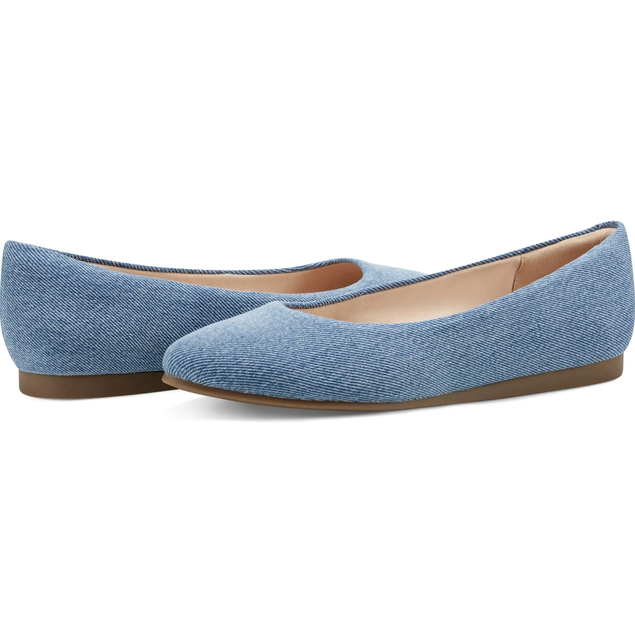 Low Heels|Flats>Easy Spirit Fellia Ballet Flats Blue Denim