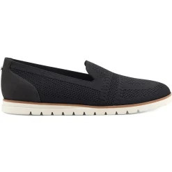 Slip Ons|Slip Ons>Easy Spirit Ferris Eco Slip On Flats Black Recycled Knit