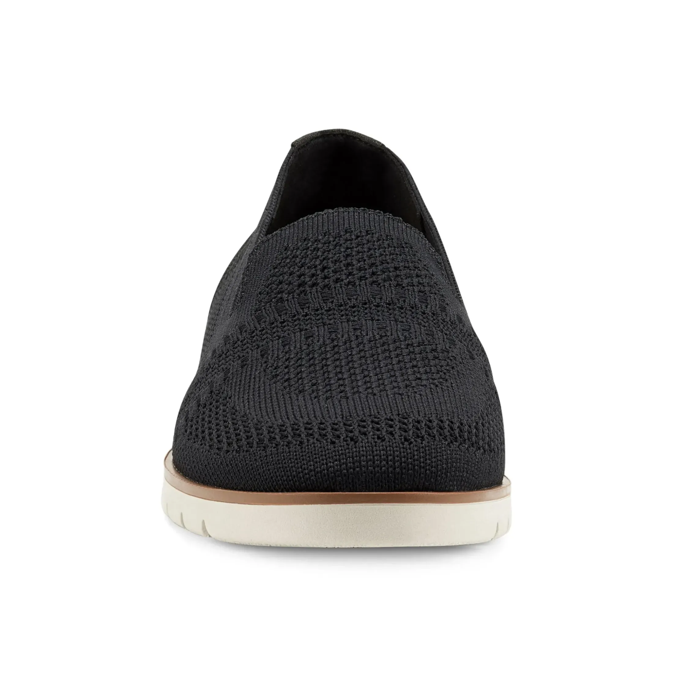 Slip Ons|Slip Ons>Easy Spirit Ferris Eco Slip On Flats Black Recycled Knit