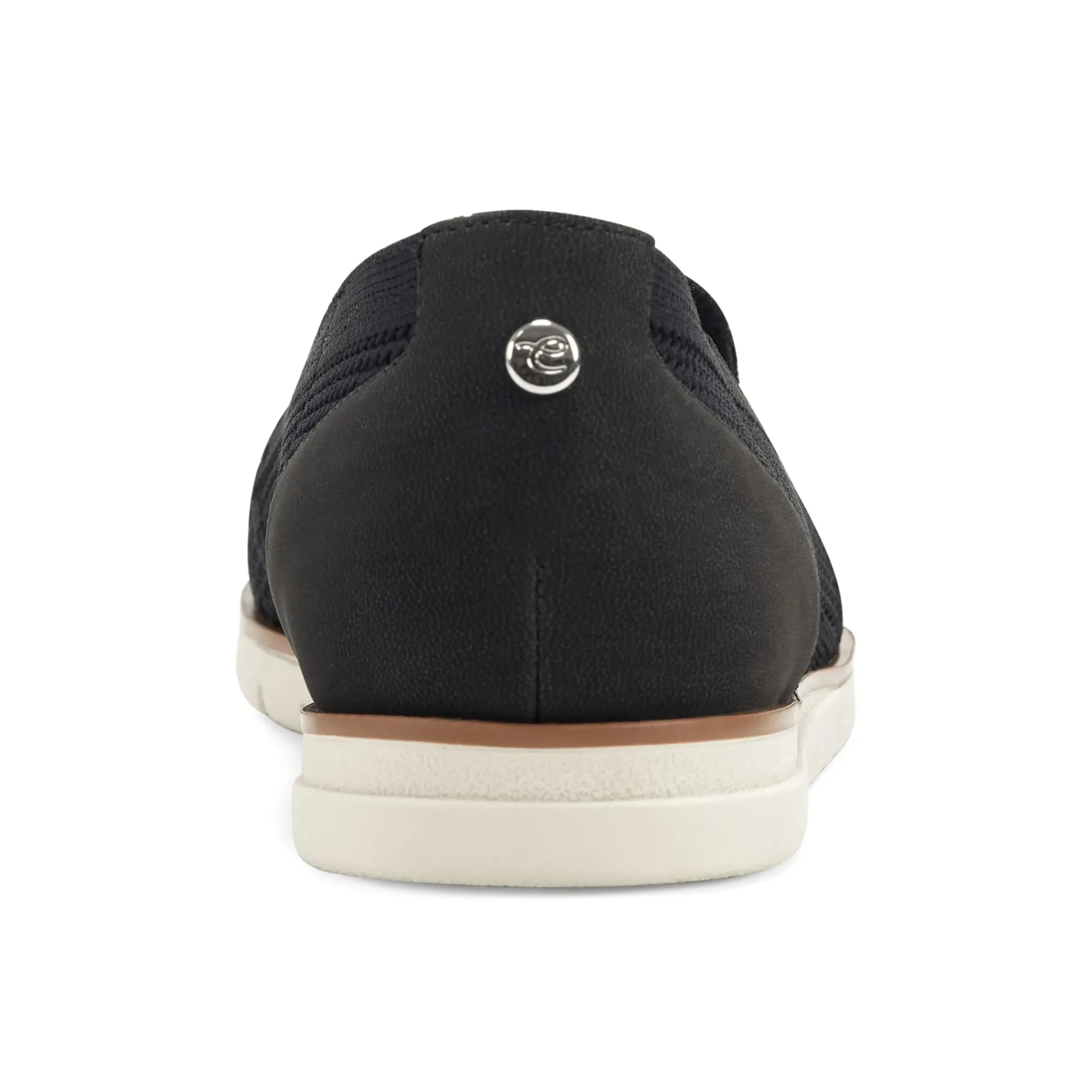 Slip Ons|Slip Ons>Easy Spirit Ferris Eco Slip On Flats Black Recycled Knit