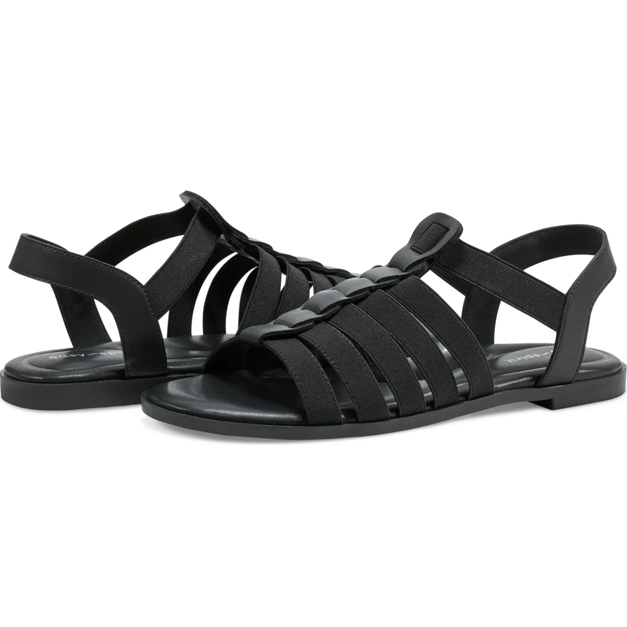 Casual|Flats>Easy Spirit Gadyi Flat Sandals Black