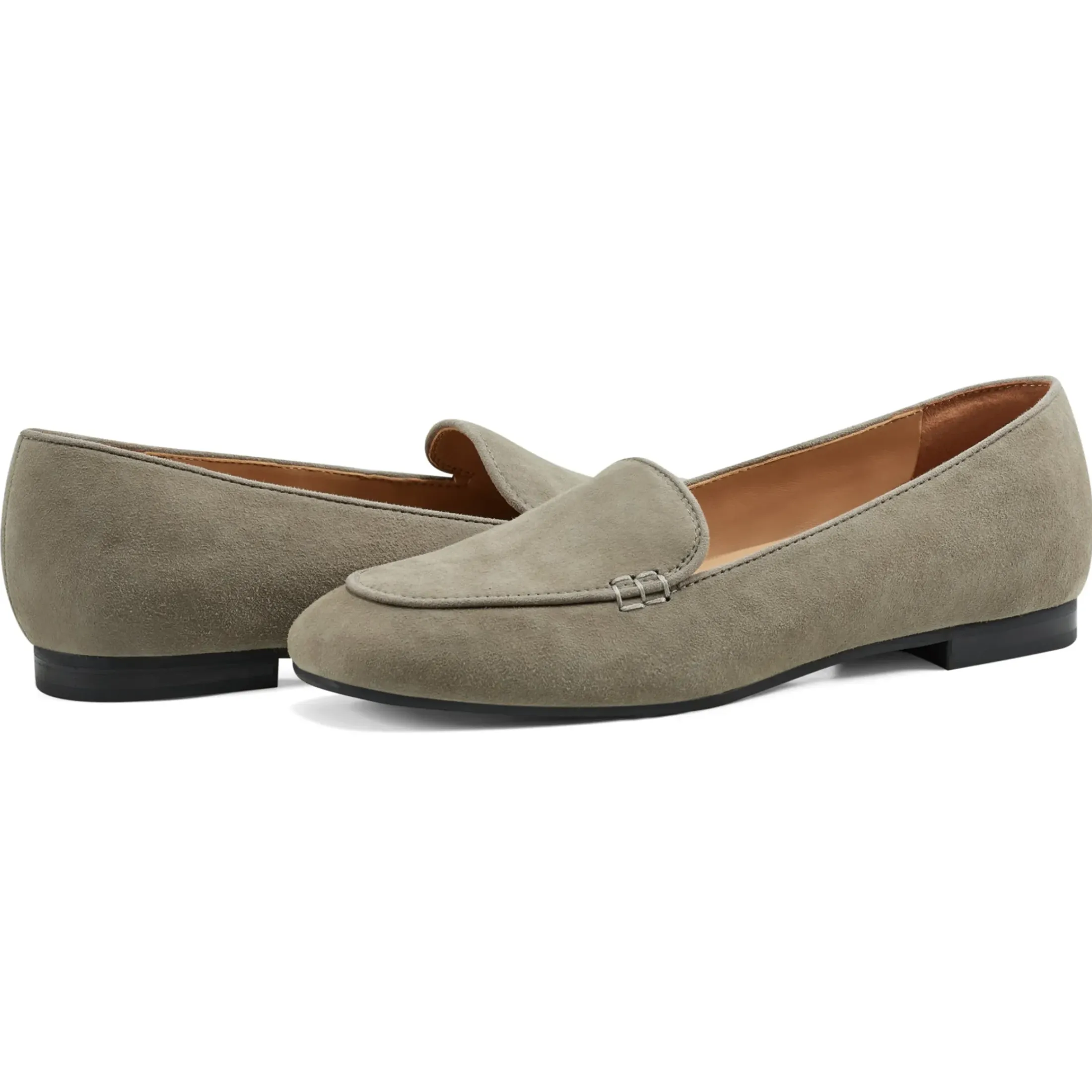 eFlex|eFlex>Easy Spirit Galla Casual Loafers Grey Leather