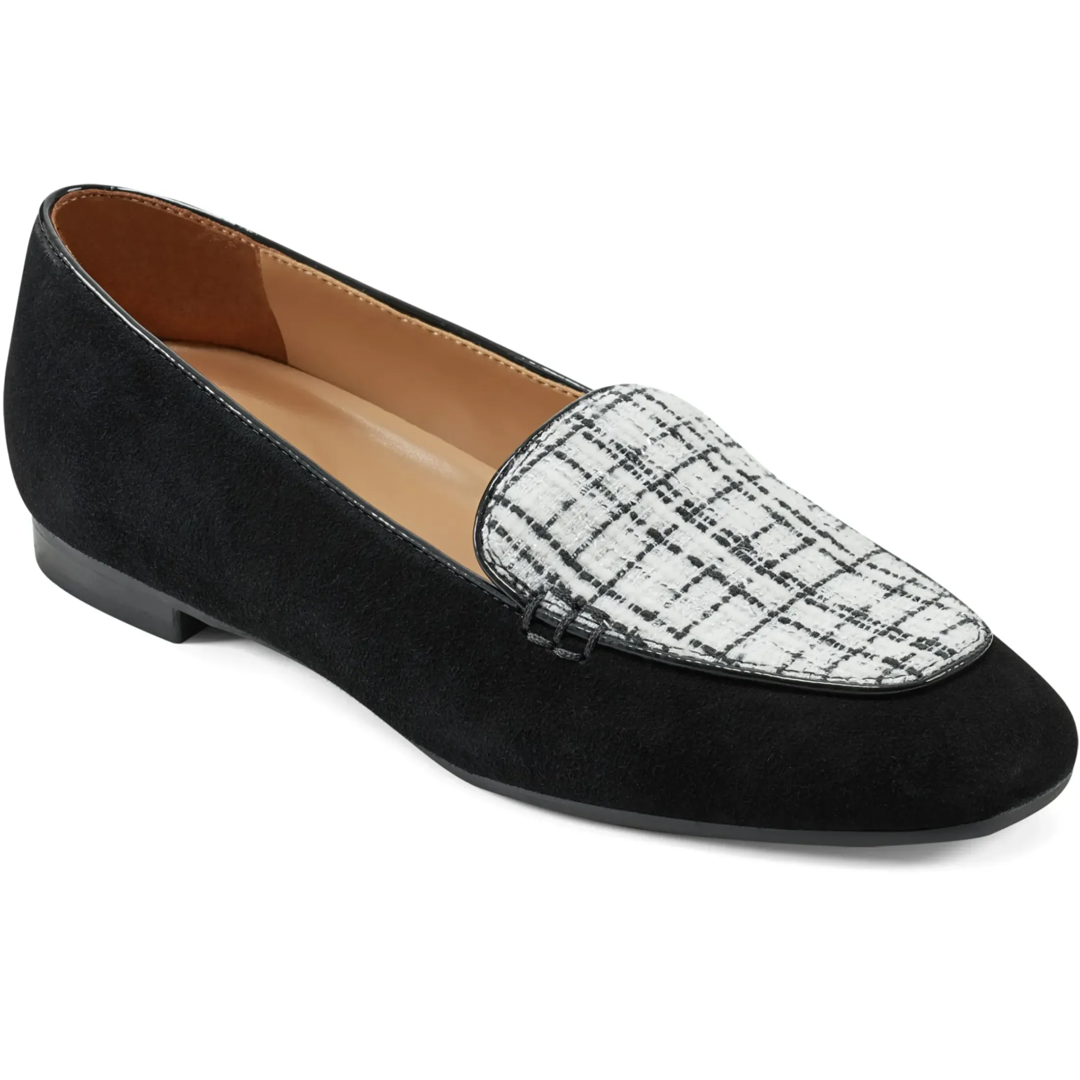 eFlex|eFlex>Easy Spirit Galla Casual Loafers Black Leather