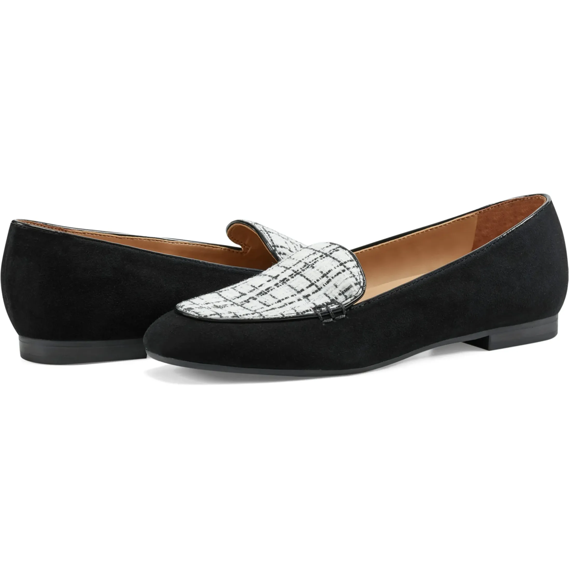 eFlex|eFlex>Easy Spirit Galla Casual Loafers Black Leather