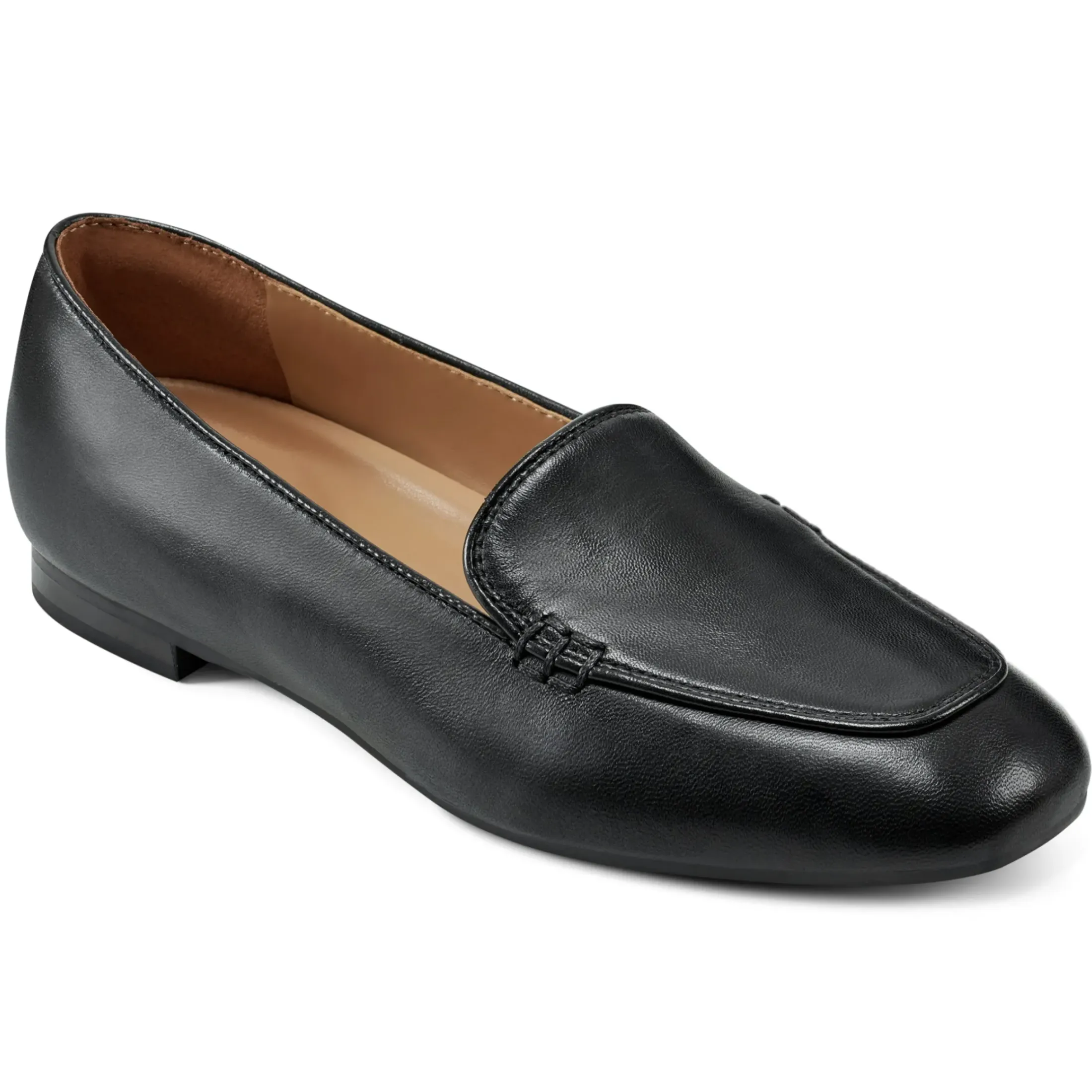 eFlex|eFlex>Easy Spirit Galla Casual Loafers Black Leather