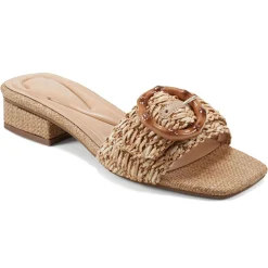 Casual|Sandals>Easy Spirit Gatlin Slide Sandals Natural Raffia