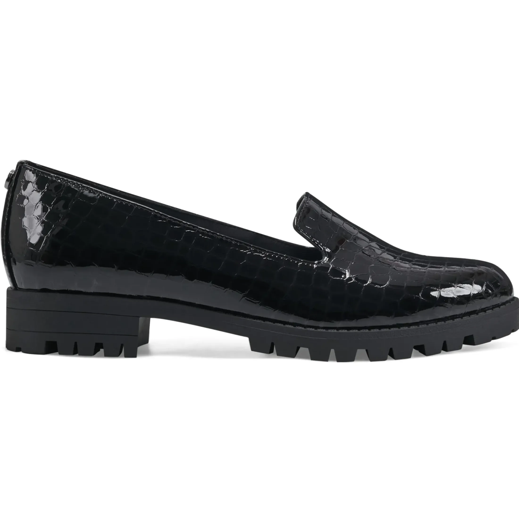 eFlex|eFlex>Easy Spirit Geneva Casual Shoes Black Croco Print