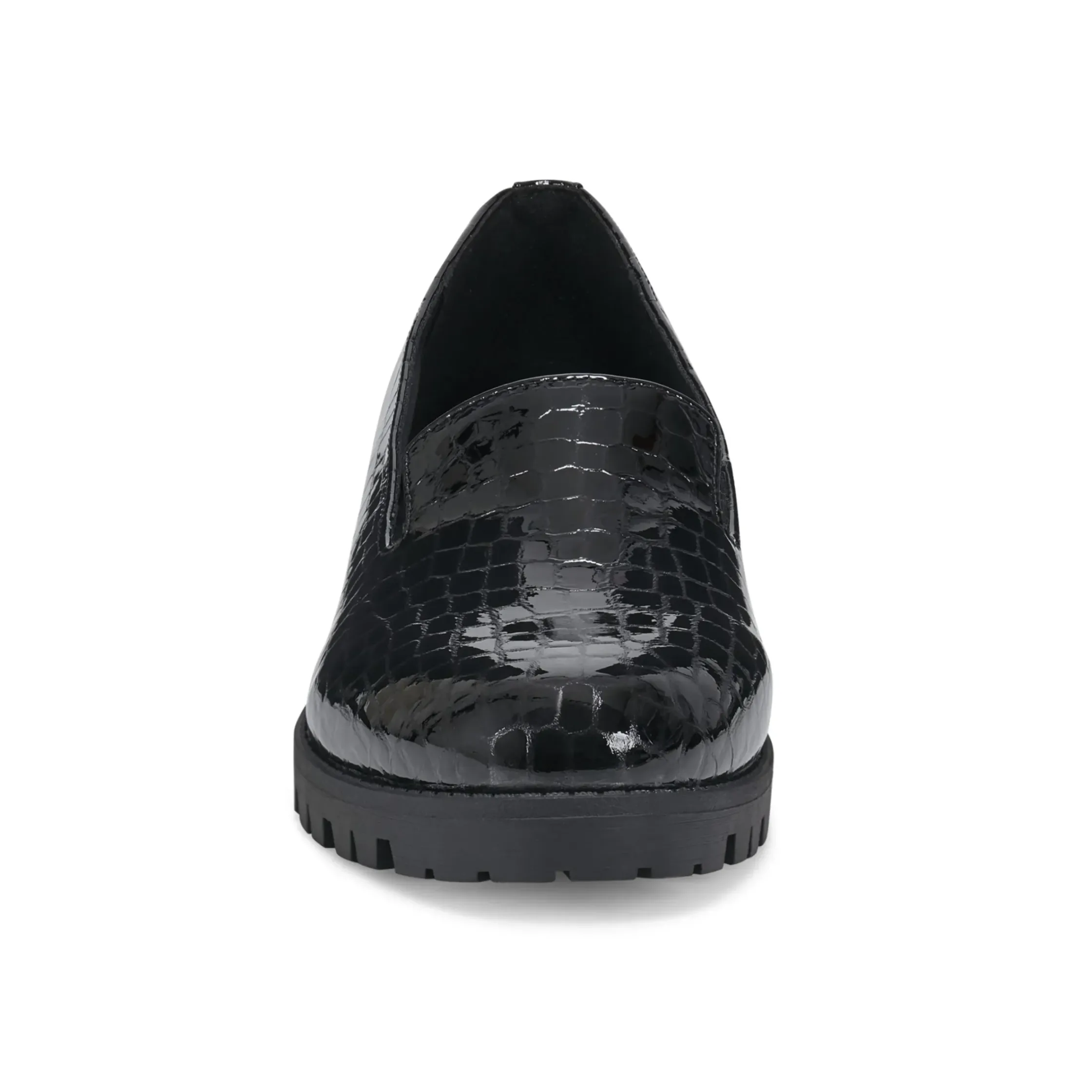 eFlex|eFlex>Easy Spirit Geneva Casual Shoes Black Croco Print