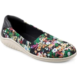 Flats|Flats>Easy Spirit Gift Slip On Flats Black Floral