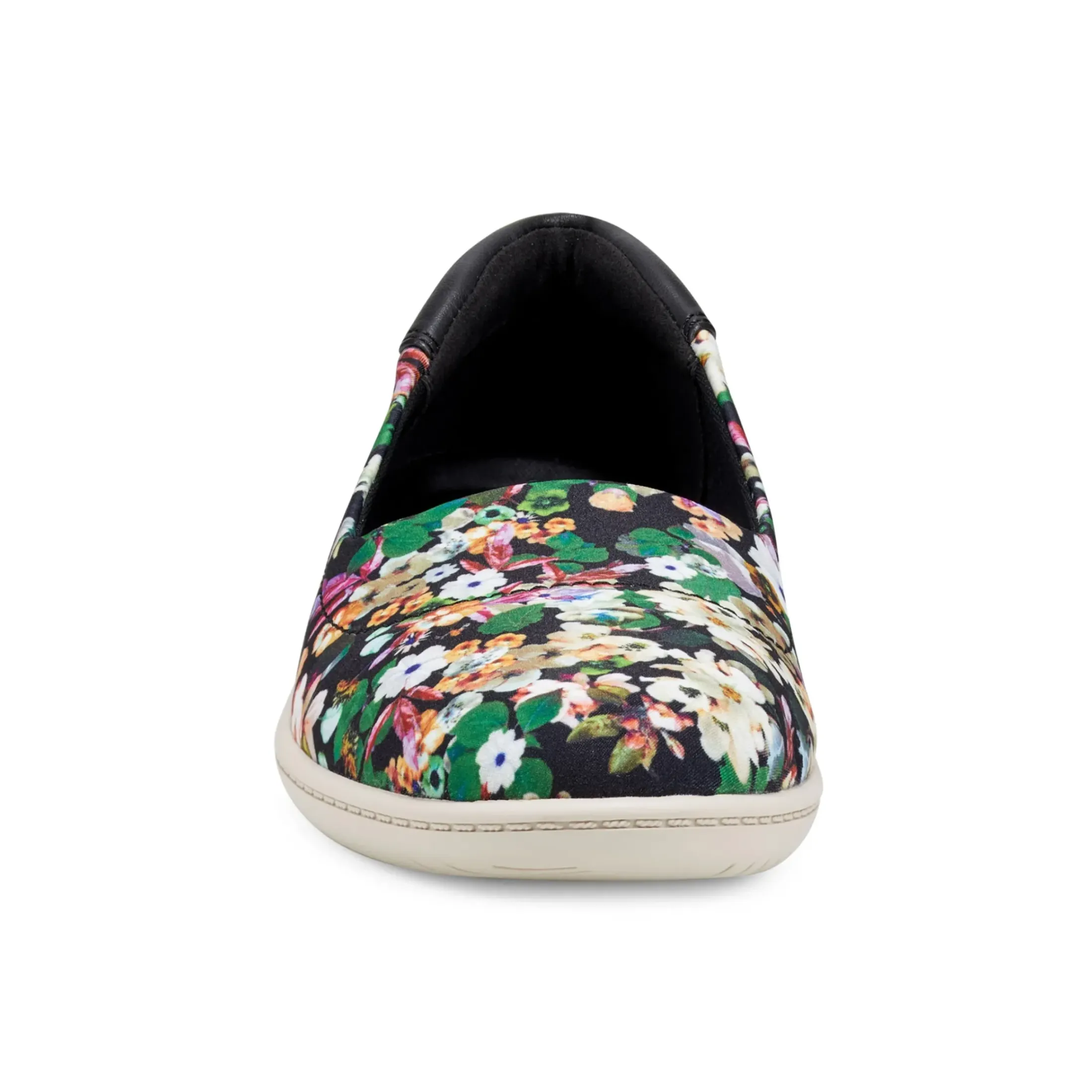 Flats|Flats>Easy Spirit Gift Slip On Flats Black Floral