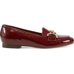 eFlex|eFlex>Easy Spirit Giselle Casual Loafers Red Croco Print