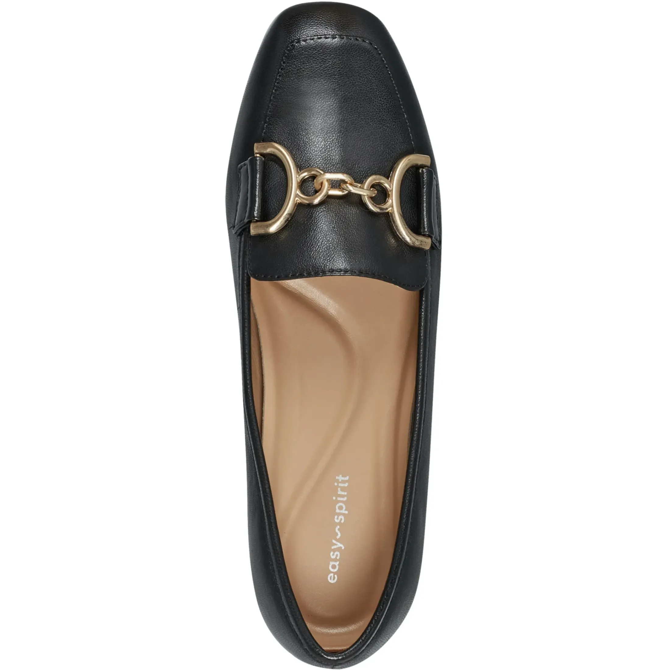 eFlex|eFlex>Easy Spirit Giselle Casual Loafers Black Leather