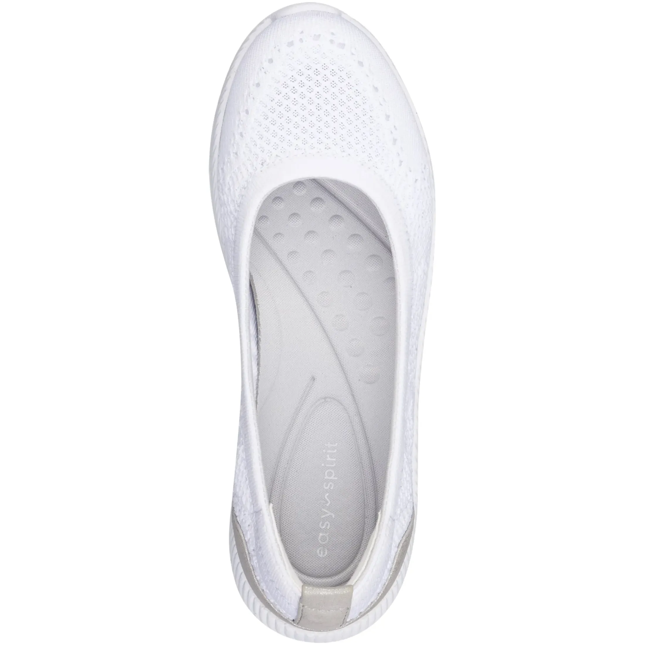 Glitz Walking Shoes|Slip Ons>Easy Spirit Glitz Walking Shoes White Knit