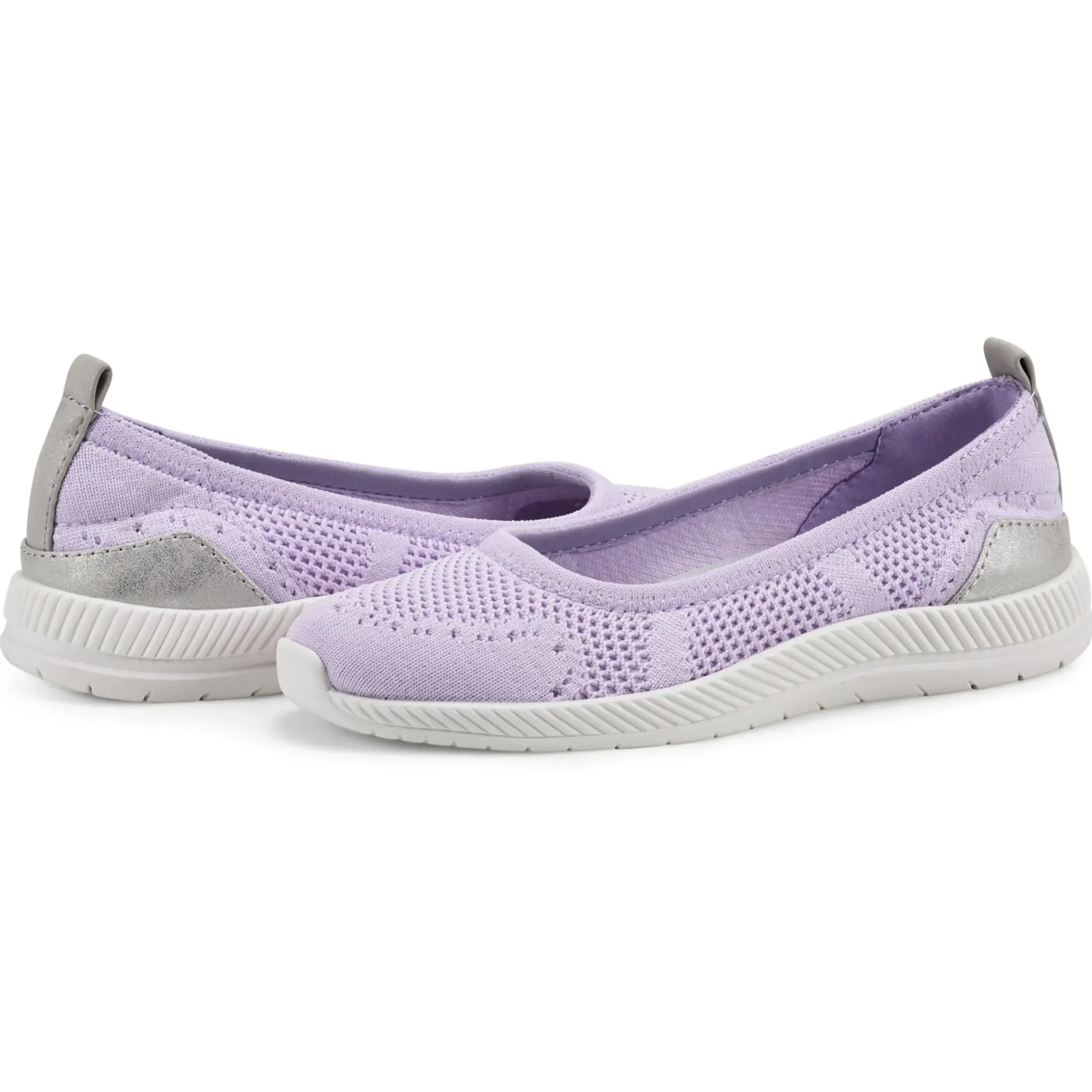 Glitz Walking Shoes|Slip Ons>Easy Spirit Glitz Walking Shoes Purple Knit