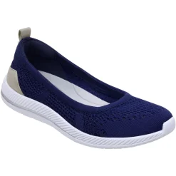Glitz Walking Shoes|Slip Ons>Easy Spirit Glitz Walking Shoes Dark Blue Knit