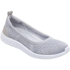 Glitz Walking Shoes|Slip Ons>Easy Spirit Glitz Walking Shoes Silver Knit