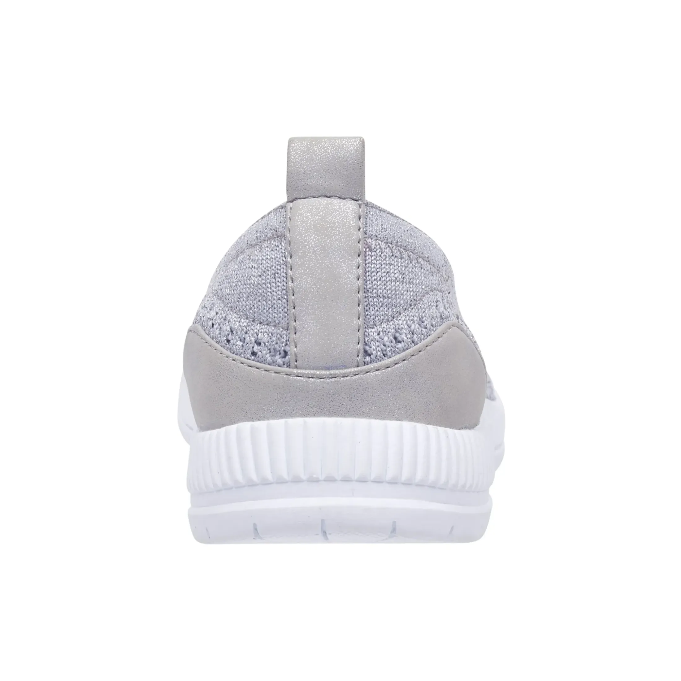 Glitz Walking Shoes|Slip Ons>Easy Spirit Glitz Walking Shoes Silver Knit