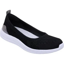 Glitz Walking Shoes|Slip Ons>Easy Spirit Glitz Walking Shoes Black Knit