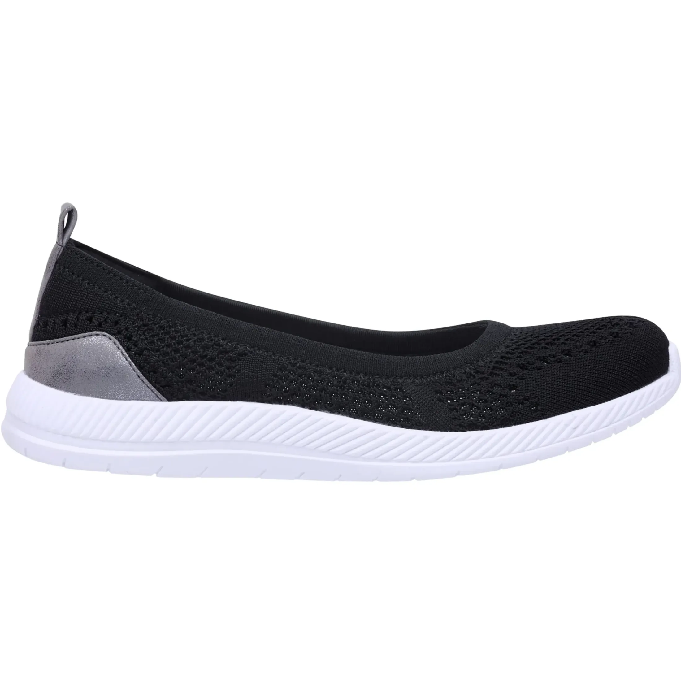 Glitz Walking Shoes|Slip Ons>Easy Spirit Glitz Walking Shoes Black Knit