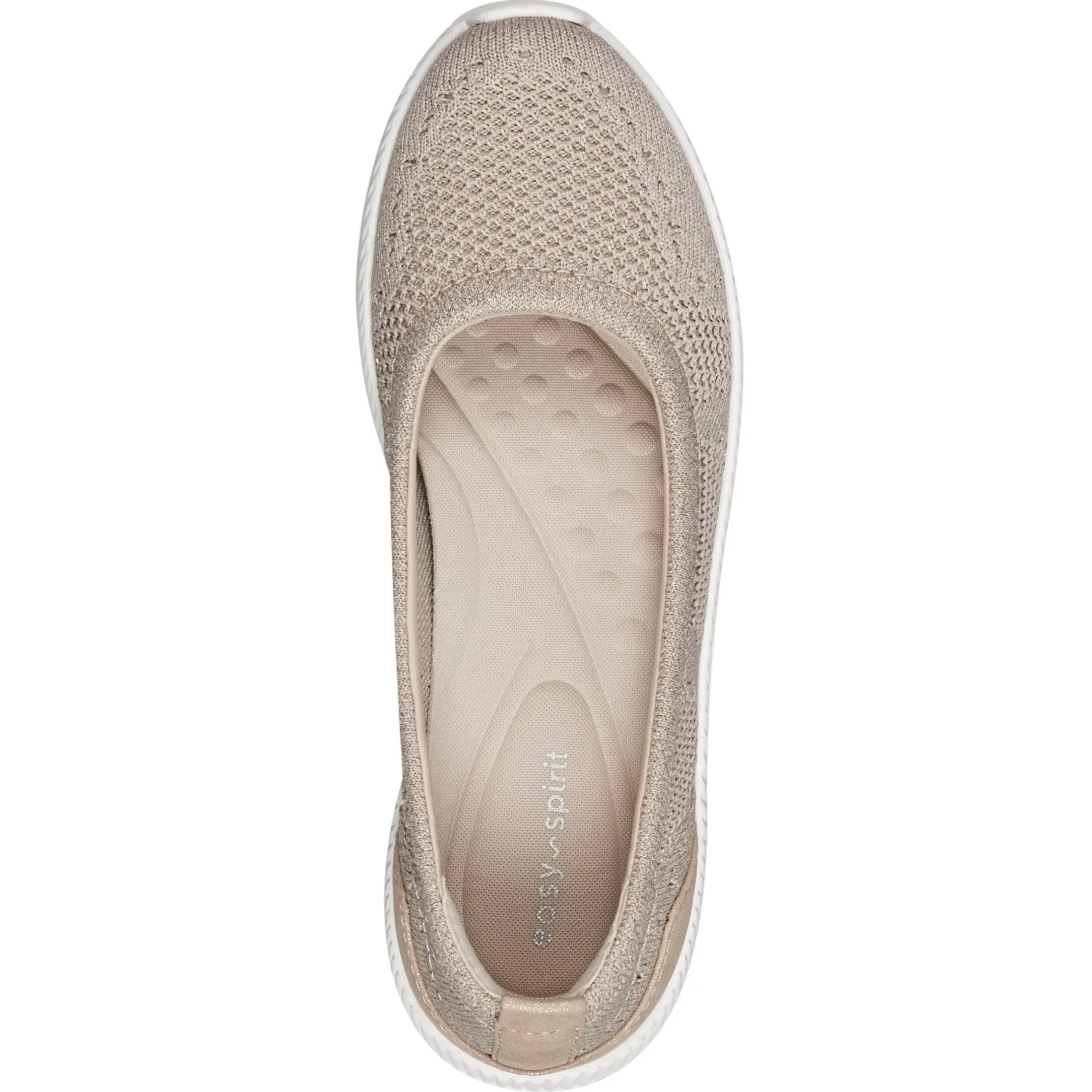 Glitz Walking Shoes|Slip Ons>Easy Spirit Glitz Walking Shoes Gold Knit