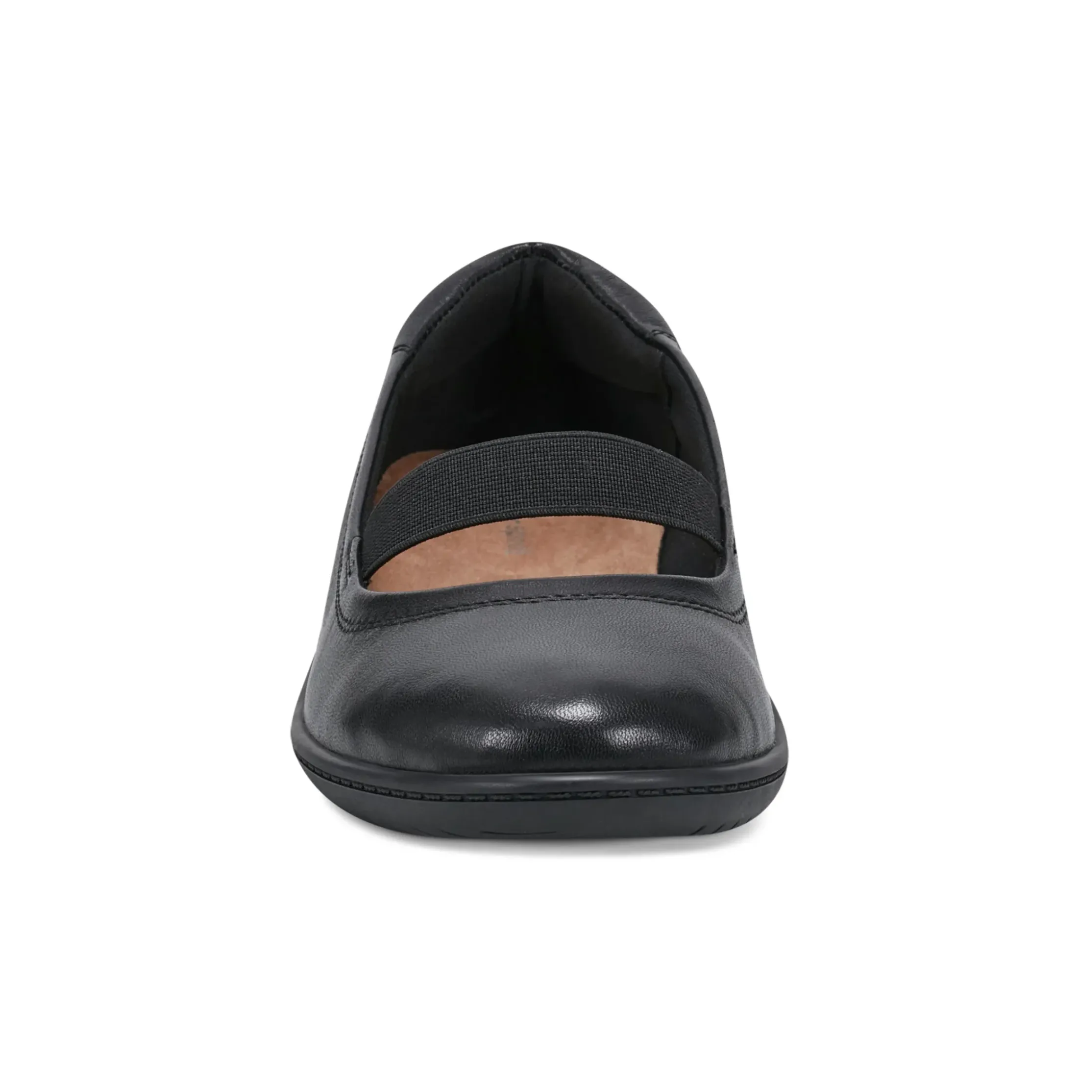 Golden Mark Jane Flats>Easy Spirit Golden Mary Jane Casual Ballet Flats Black Leather