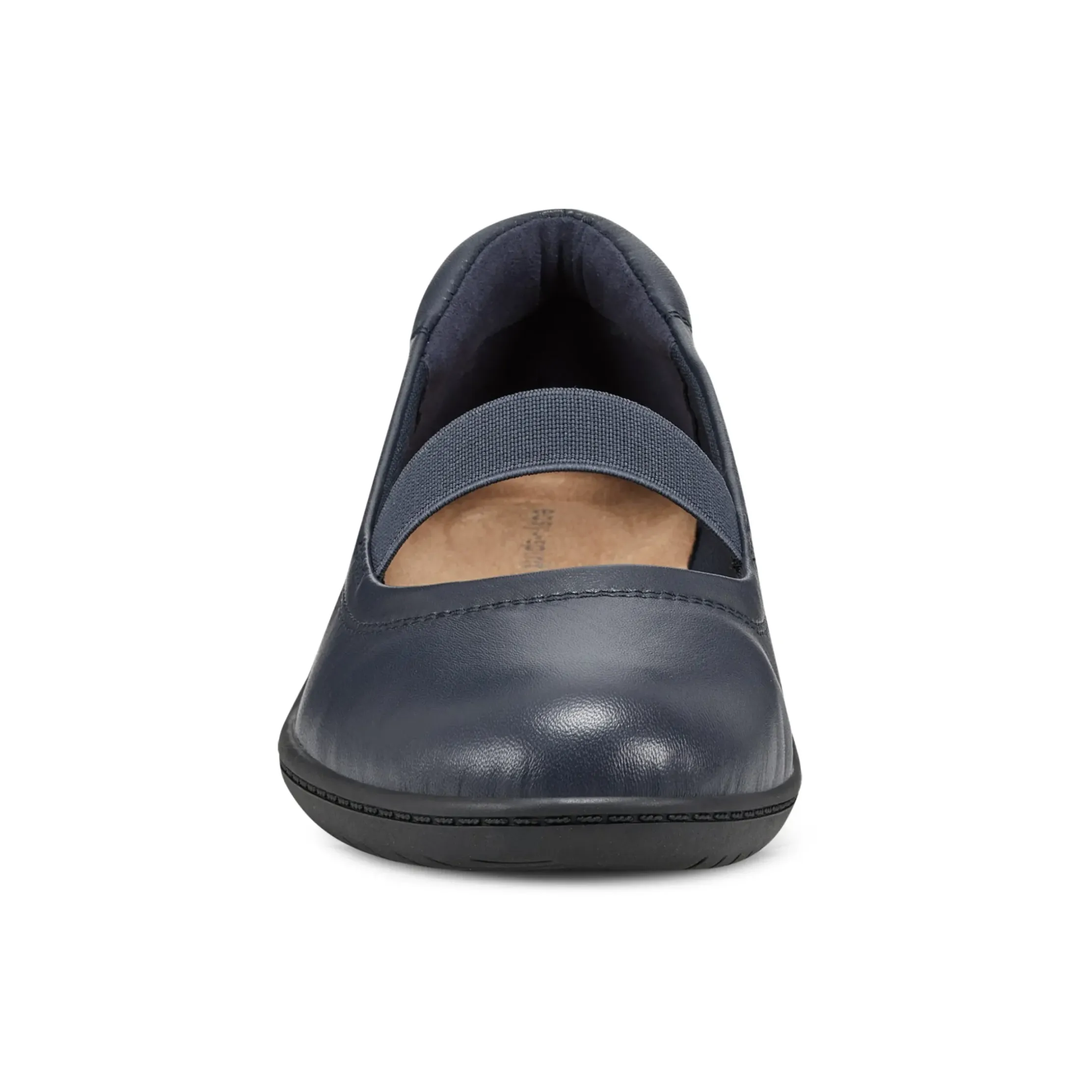Golden Mark Jane Flats>Easy Spirit Golden Mary Jane Casual Ballet Flats Navy Leather