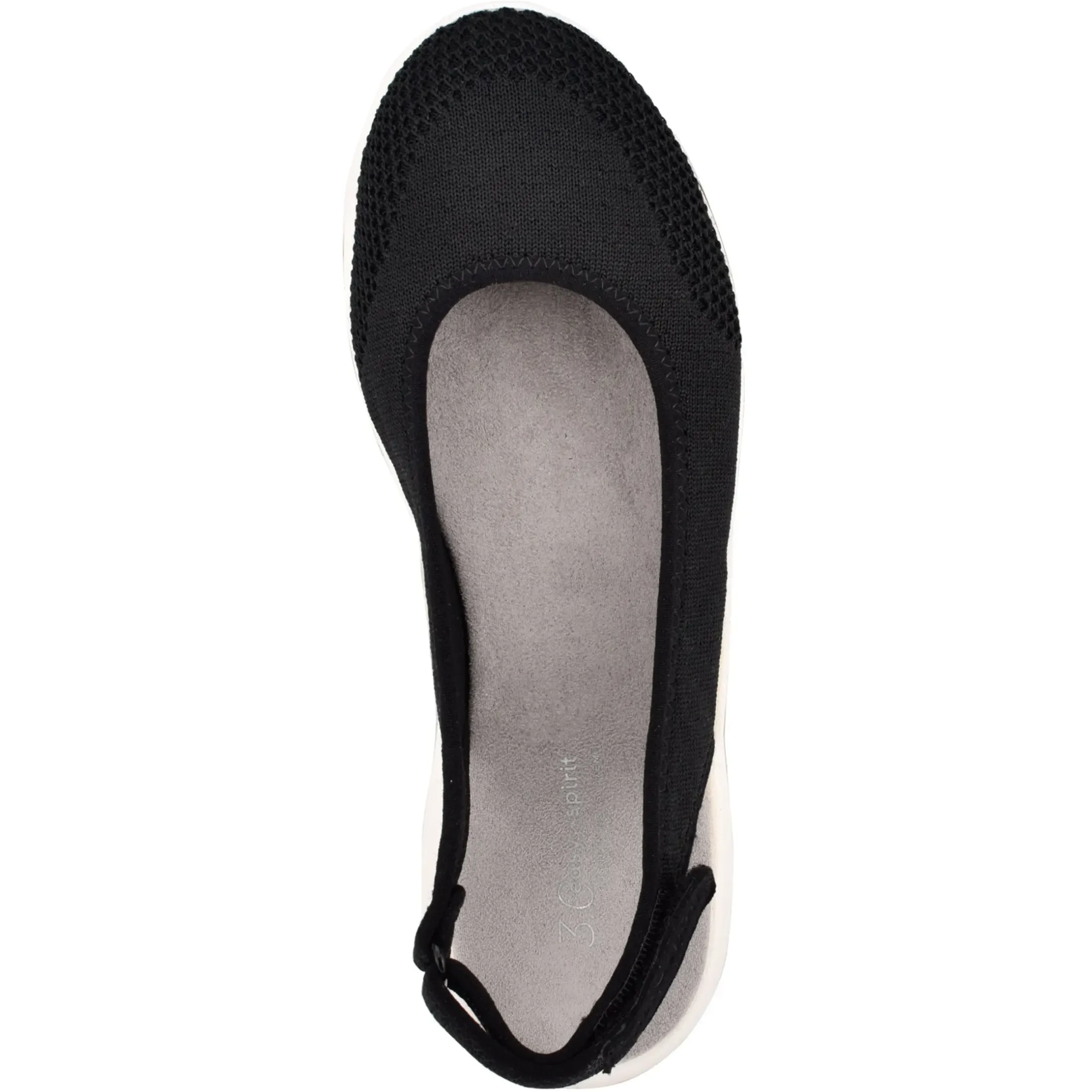 Slip Ons|Slip Ons>Easy Spirit Gracee Slingback Walking Shoes Black Knit