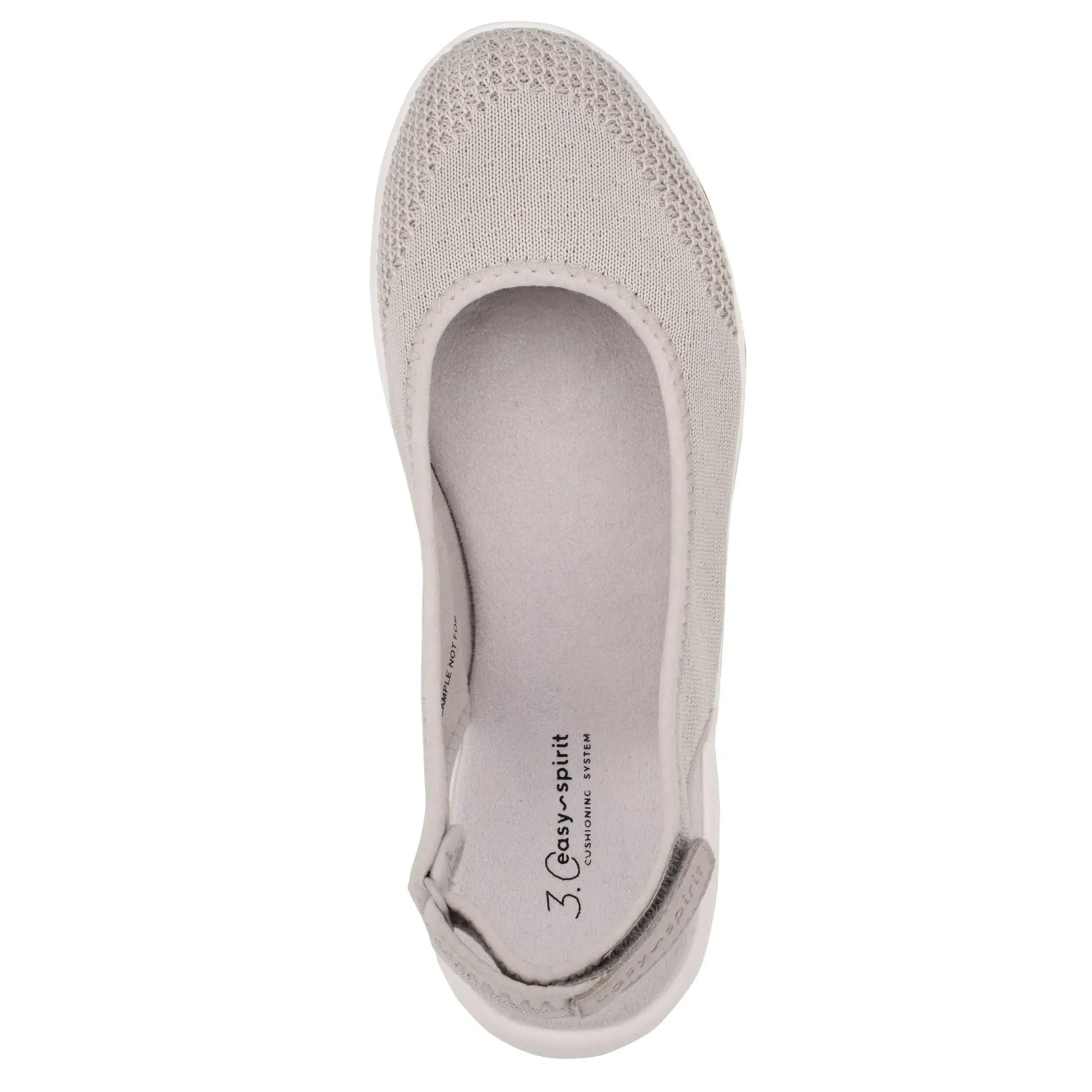 Sneakers|Sneakers>Easy Spirit Gracee Slingback Walking Shoes Light Grey Knit