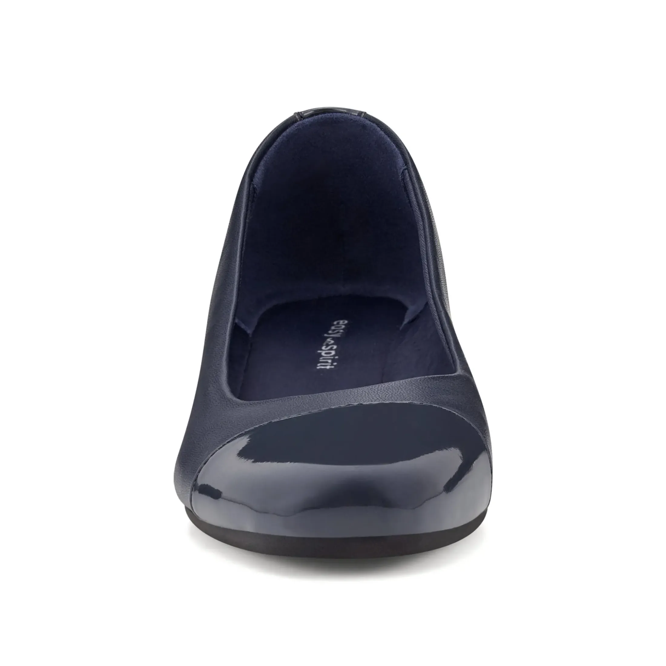 Gracey Wedge|Low Heels>Easy Spirit Gracey Wedge Heels Navy Leather/Patent