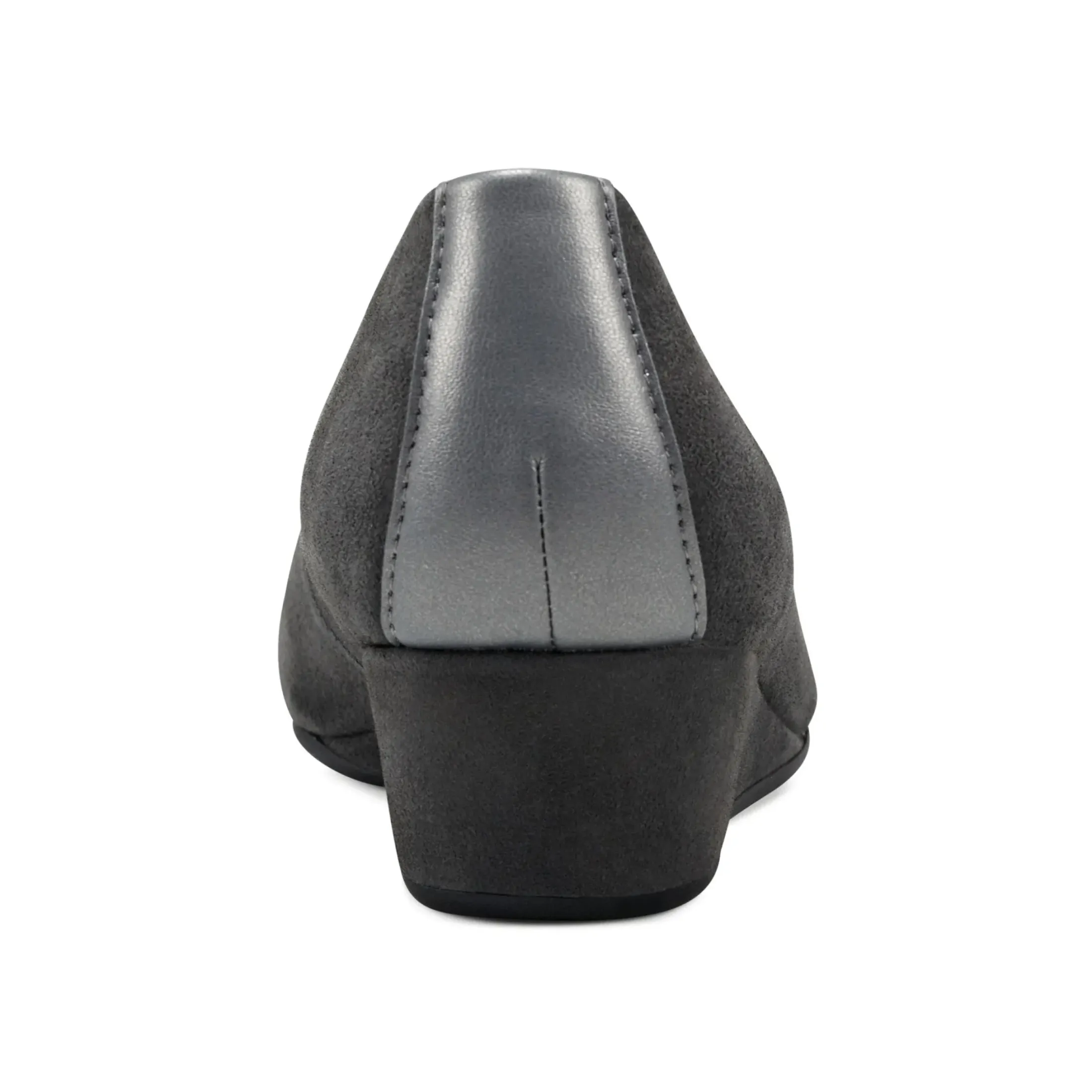 Gracey Wedge|Low Heels>Easy Spirit Gracey Wedge Heels Dark Grey Suede