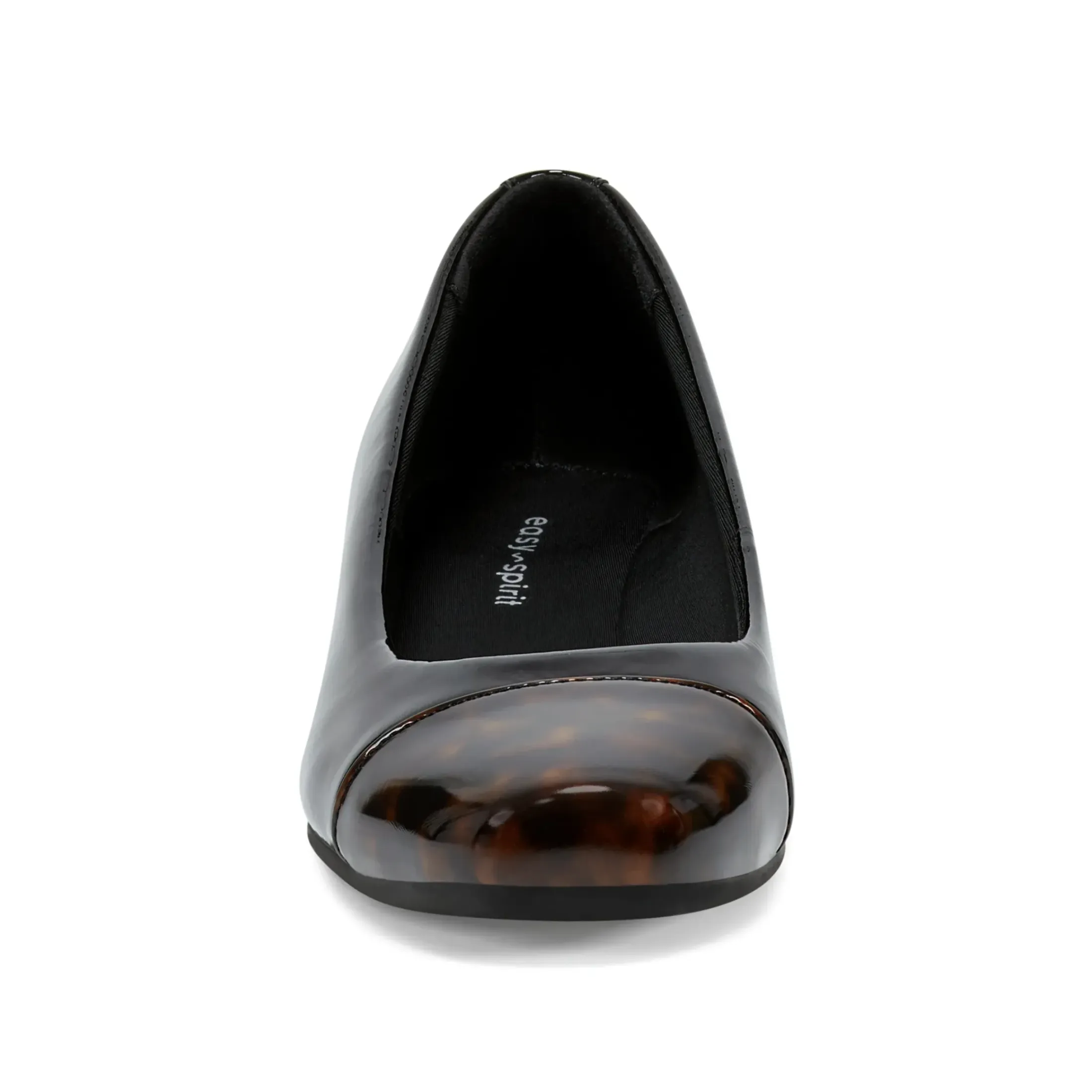 Gracey Wedge|Low Heels>Easy Spirit Gracey Wedge Heels Black/Tortoise