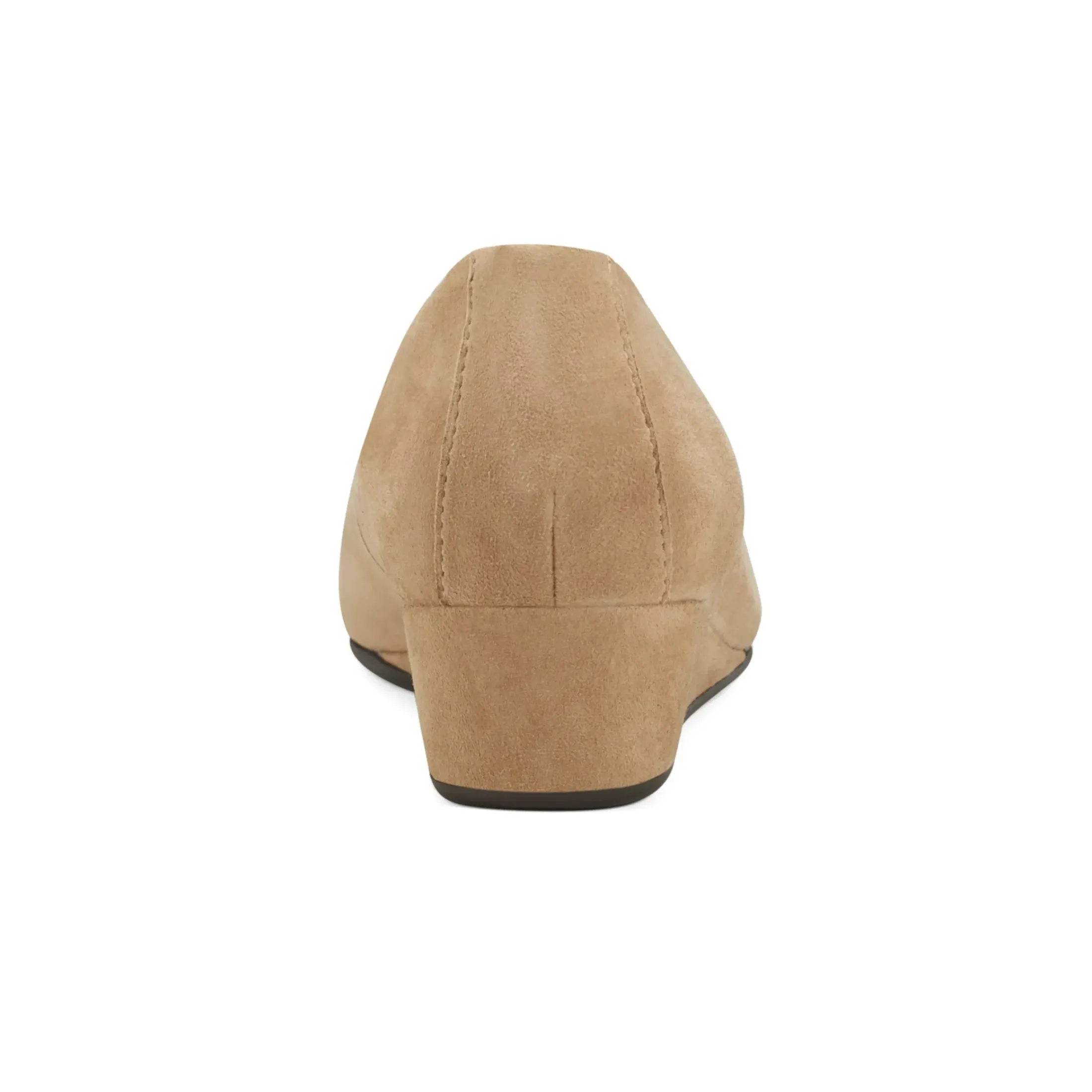 Gracey Wedge|Low Heels>Easy Spirit Gracey Wedge Heels Taupe Suede