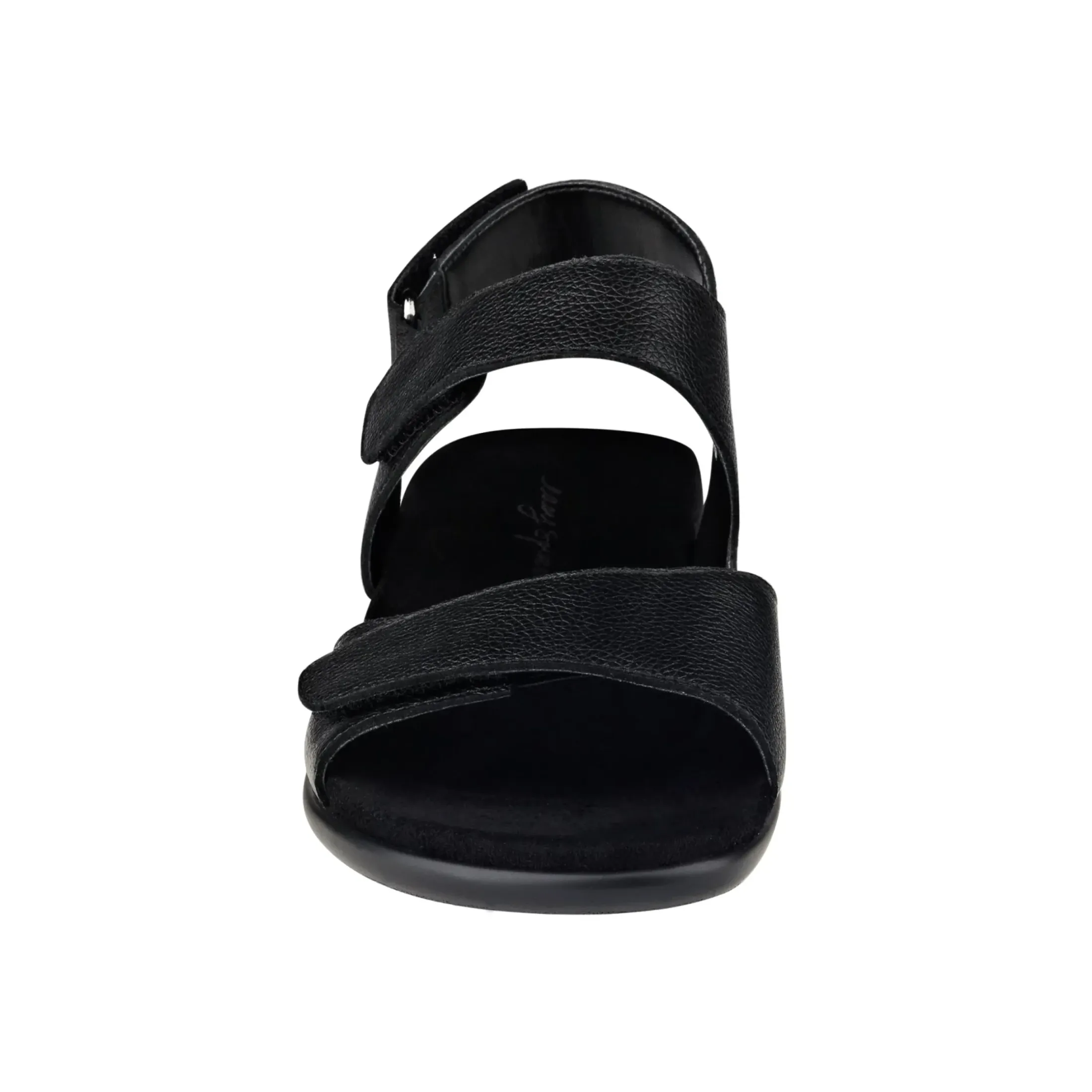 Casual|Flats>Easy Spirit Hartwell Flat Sandals Black Leather