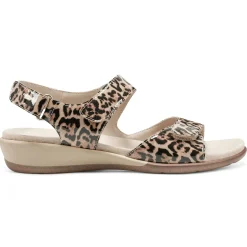 Casual|Flats>Easy Spirit Hartwell Flat Sandals Leopard Patent