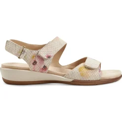 Casual|Flats>Easy Spirit Hartwell Flat Sandals White Multi Floral