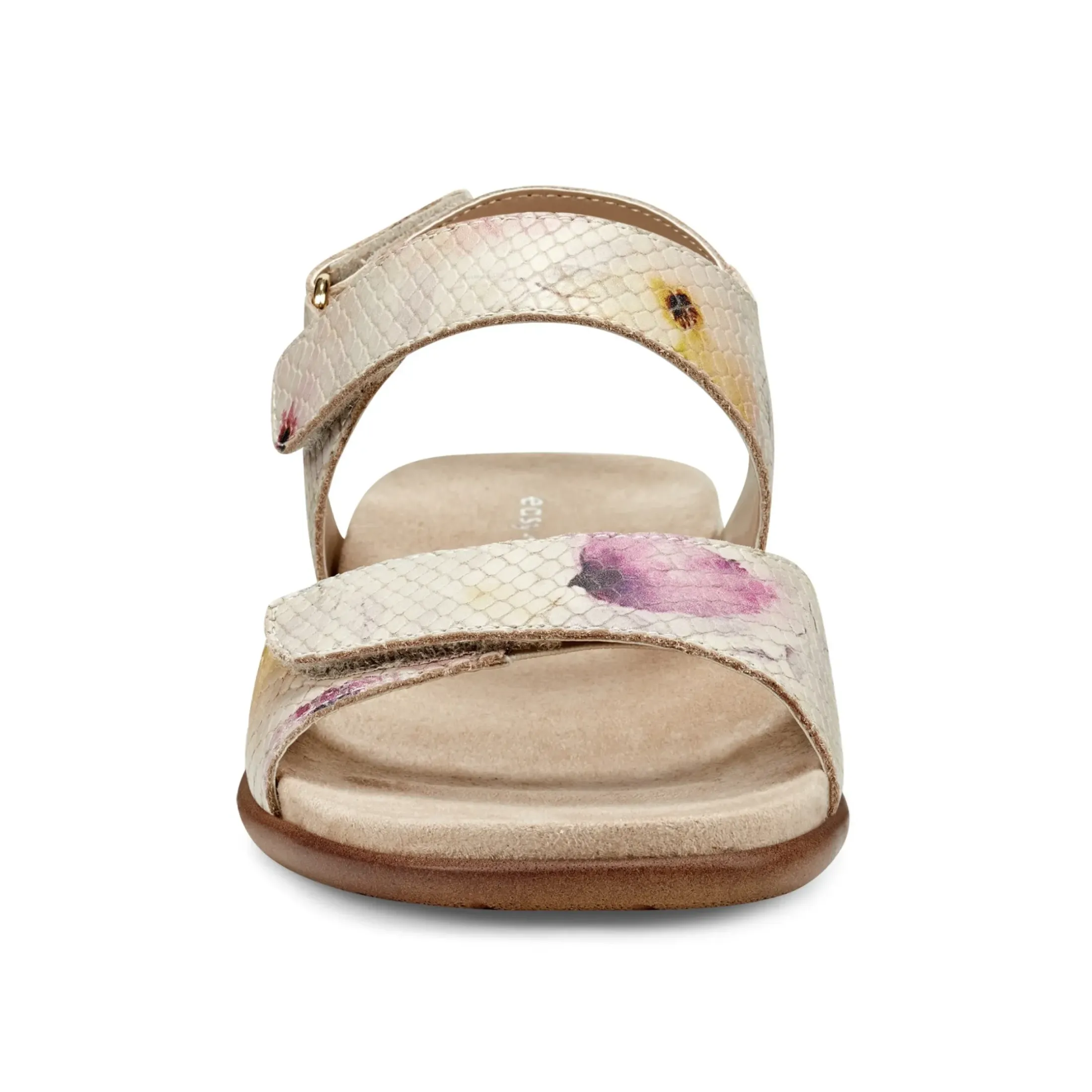 Casual|Flats>Easy Spirit Hartwell Flat Sandals White Multi Floral