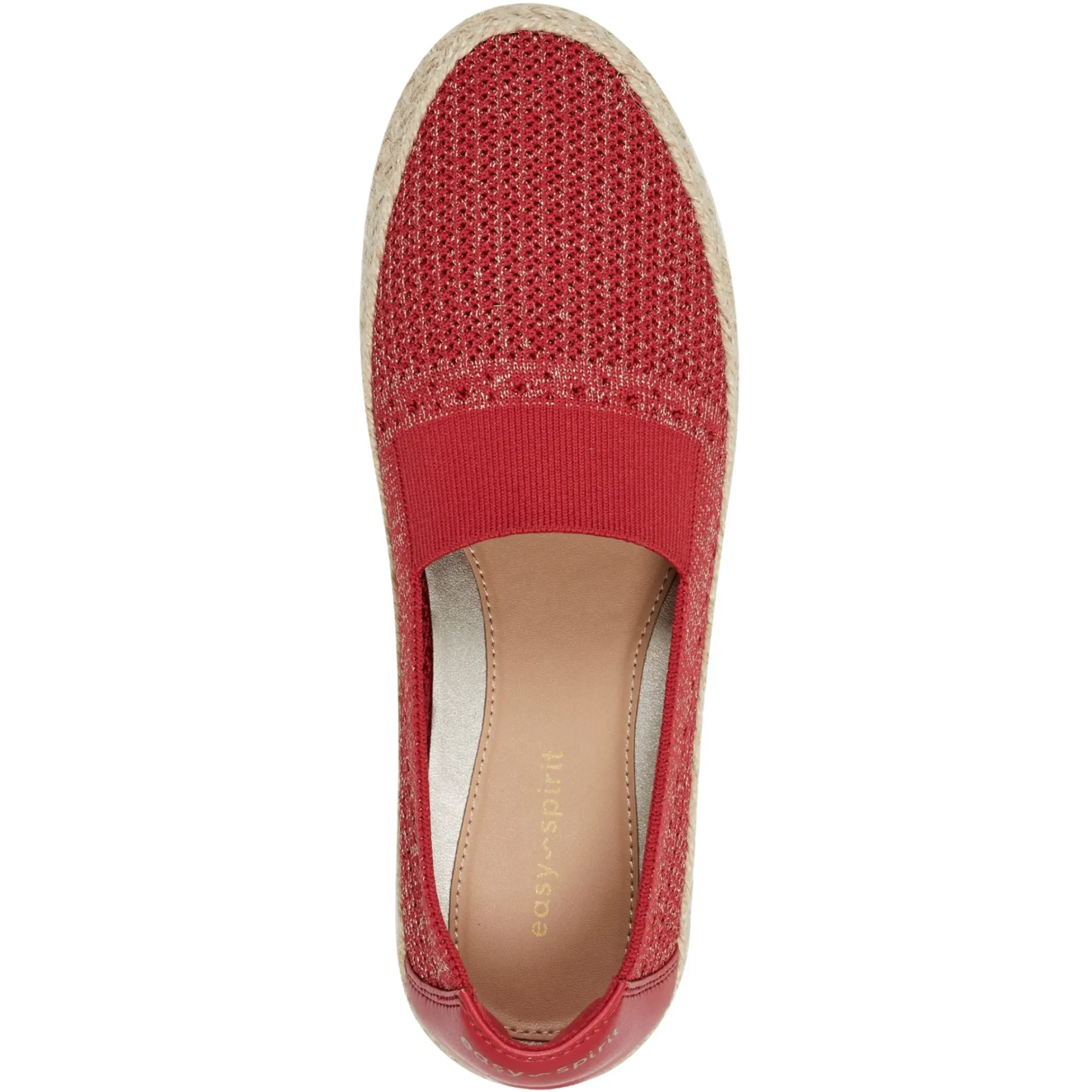 Espadrilles & Wedges|Espadrilles & Wedges>Easy Spirit Hassie Slip On Casual Espadrilles Red Metallic