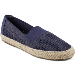 Espadrilles & Wedges|Espadrilles & Wedges>Easy Spirit Hassie Slip On Casual Espadrilles Navy Metallic