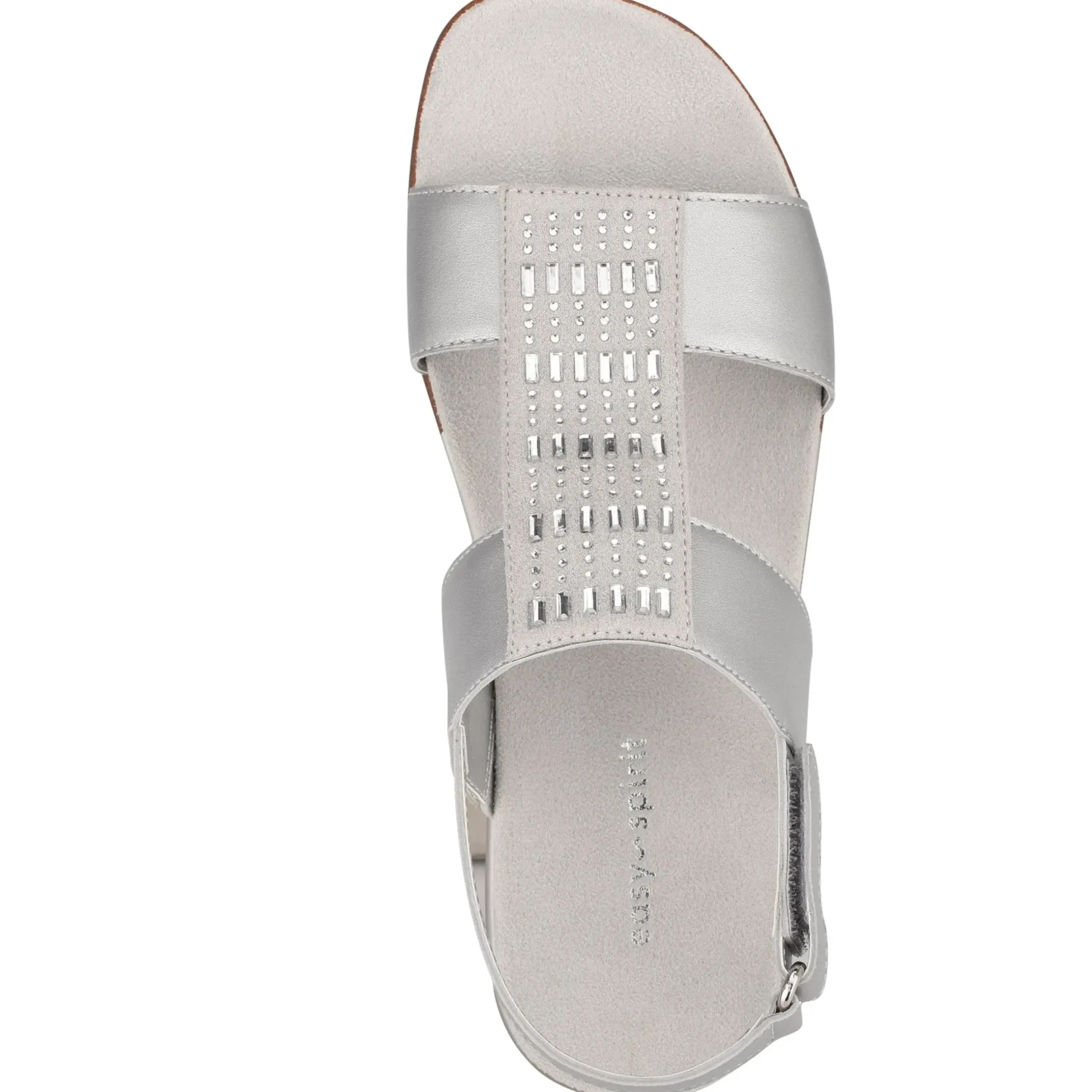 Dress|Sandals>Easy Spirit Hazel Flat Sandals Silver