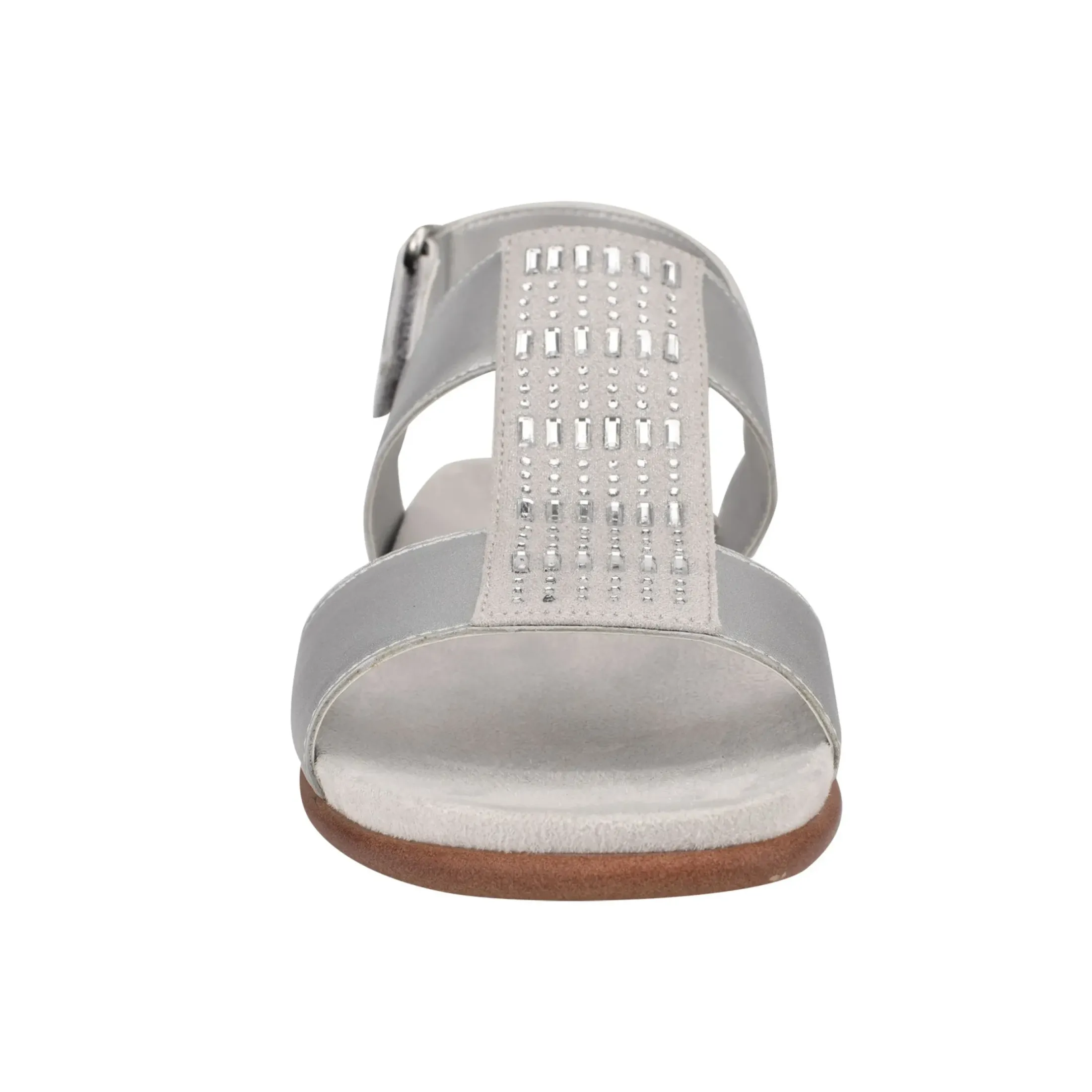 Dress|Sandals>Easy Spirit Hazel Flat Sandals Silver