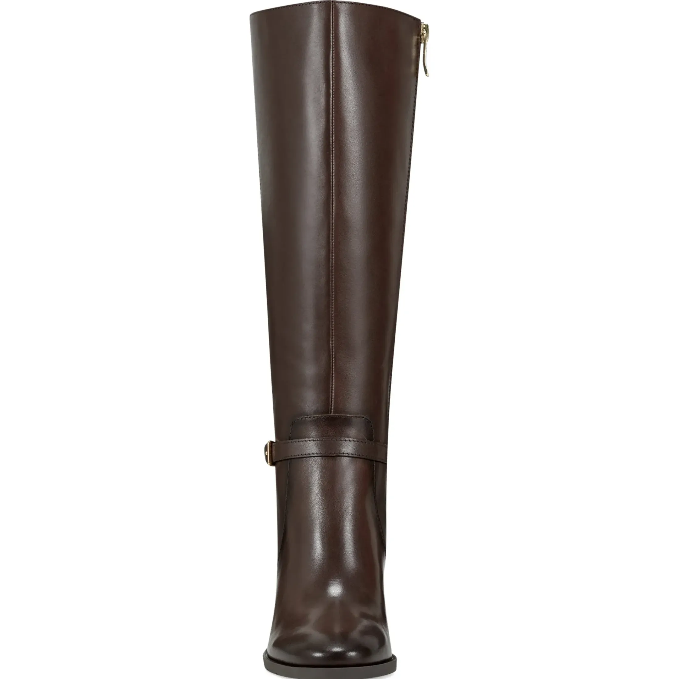 eFlex|eFlex>Easy Spirit Imani Block Heel Boots Brown Leather