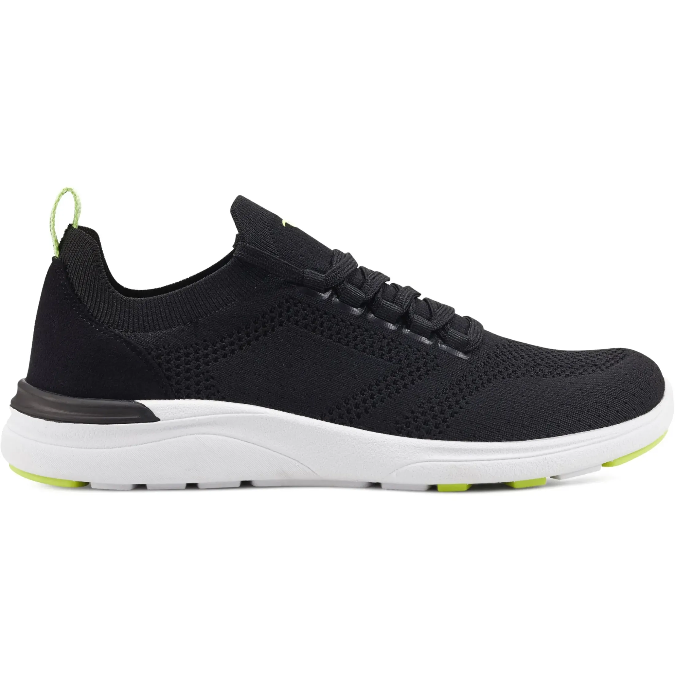Sneakers|Sneakers>Easy Spirit Jacie Lace Up Walking Shoes Black Knit