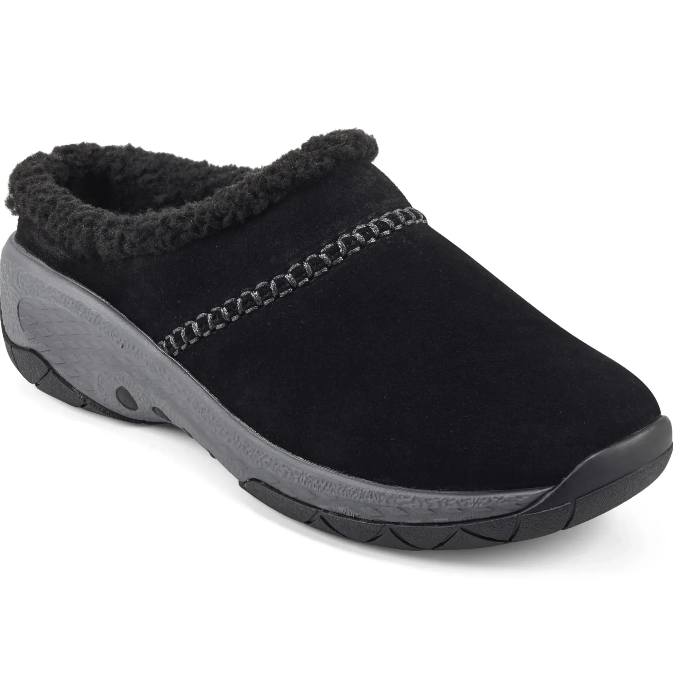 Slip Ons|Slip Ons>Easy Spirit Jariel Slip On Mules Black Suede