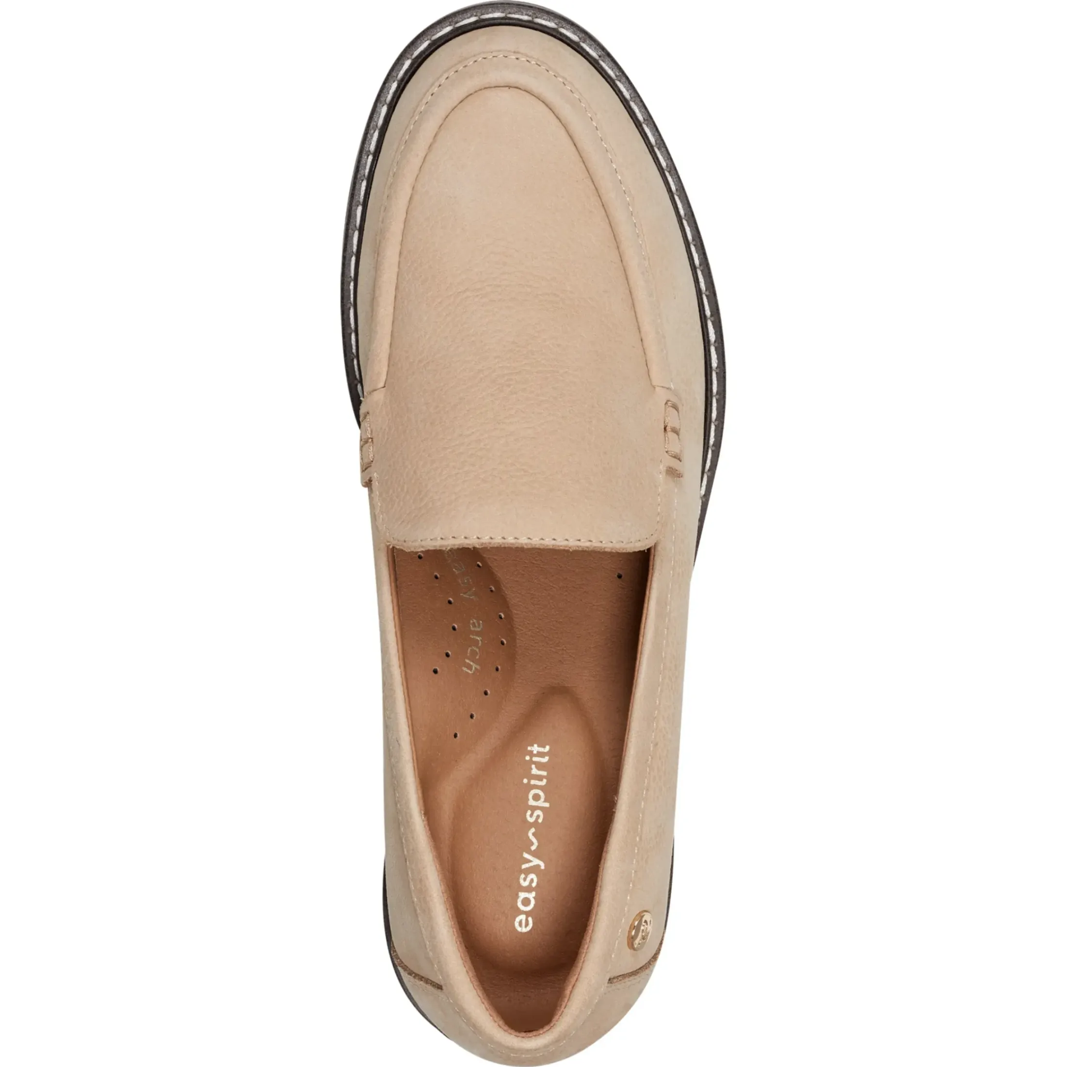 eFlex|eFlex>Easy Spirit Jaylin Casual Loafers Natural Leather